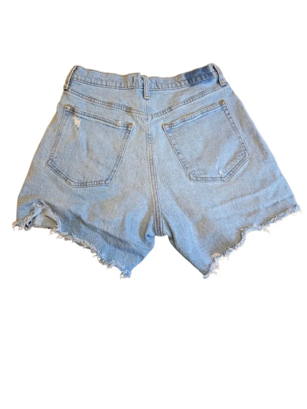 Abercrombie & Fitch Curve Love The Dad Short High Rise Size 30/10 Light Wash - Picture 2 of 8